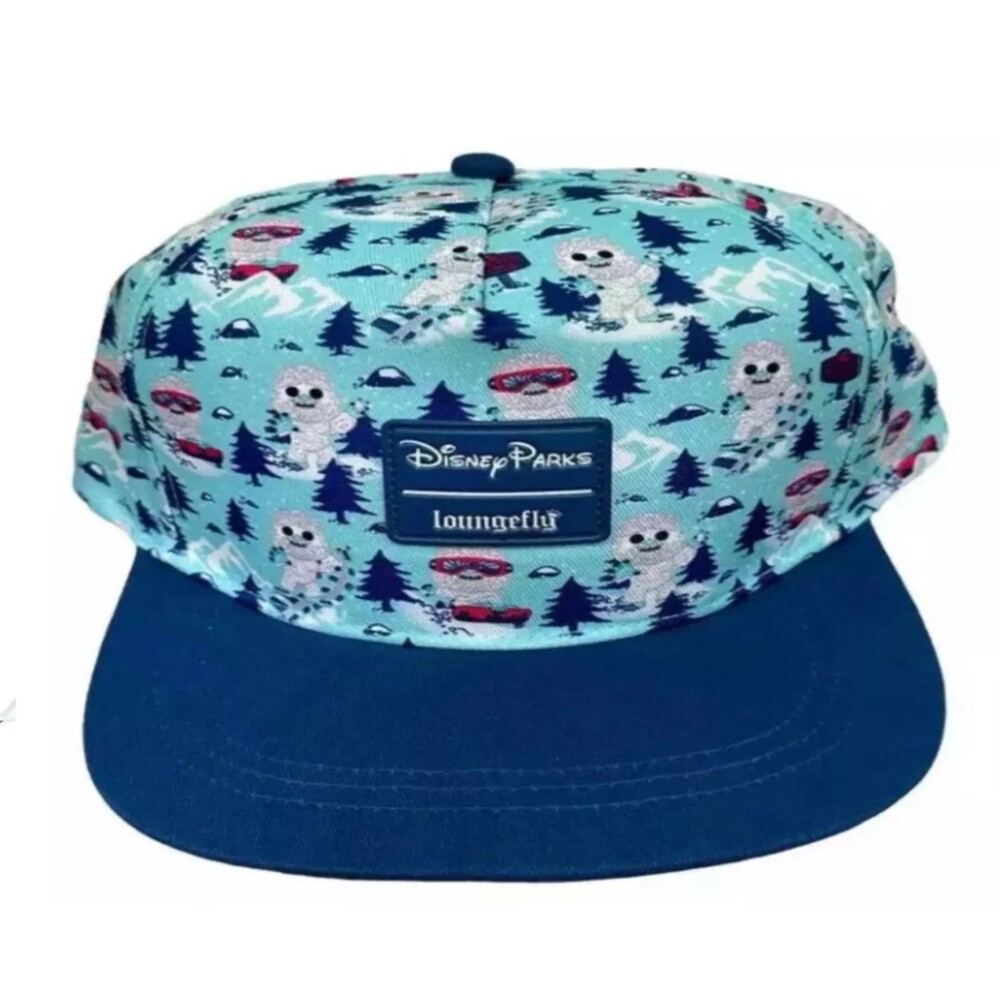Disney Parks Loungefly Animal Kingdom Yeti Everest Baseball Cap Hat Blue NWT